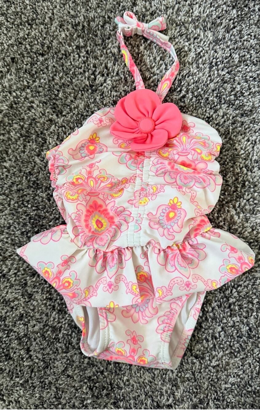 Janie and Jack little girls swimsuit size 6-12months